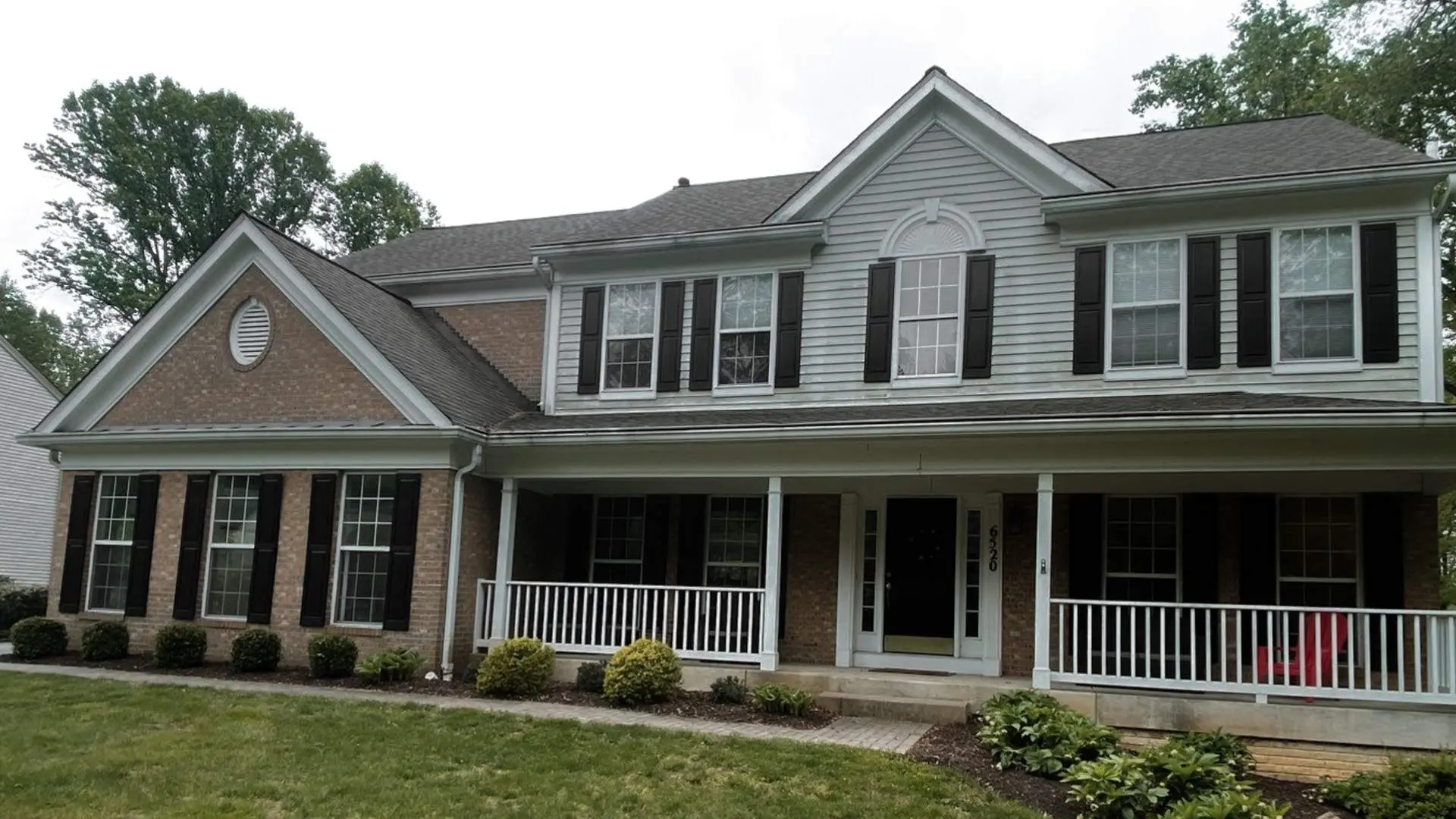 Before new siding installation on clarksville home