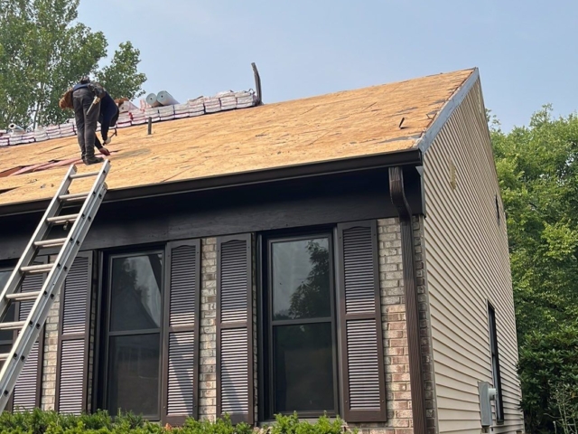 During roof and window replacement on Sterling VA home