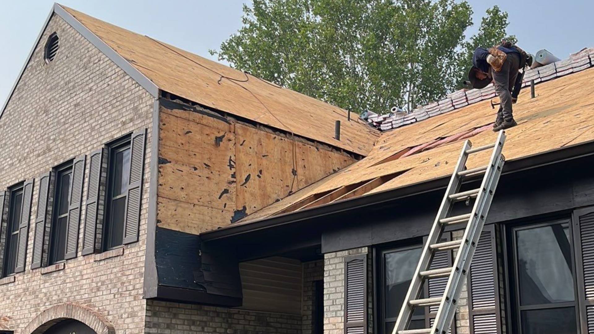 During roof and window replacement on Sterling VA home