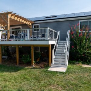 New deck, siding, and home addition installed on Fairfax home