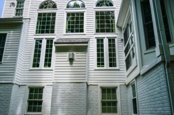 Picture windows installed on a home by Presidential Exteriors.