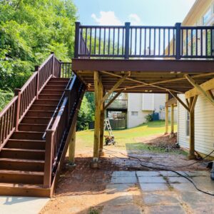 Silver Spring exterior home remodeling, siding replacement and decking installation