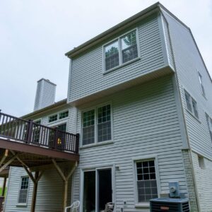 Silver Spring exterior home remodeling, siding replacement and decking installation