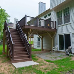 Silver Spring exterior home remodeling, siding replacement and decking installation