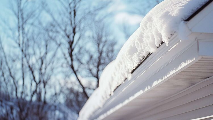 Winter weather prepared roof.