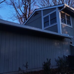 hardie siding installation and gutter replacement project in fairfax