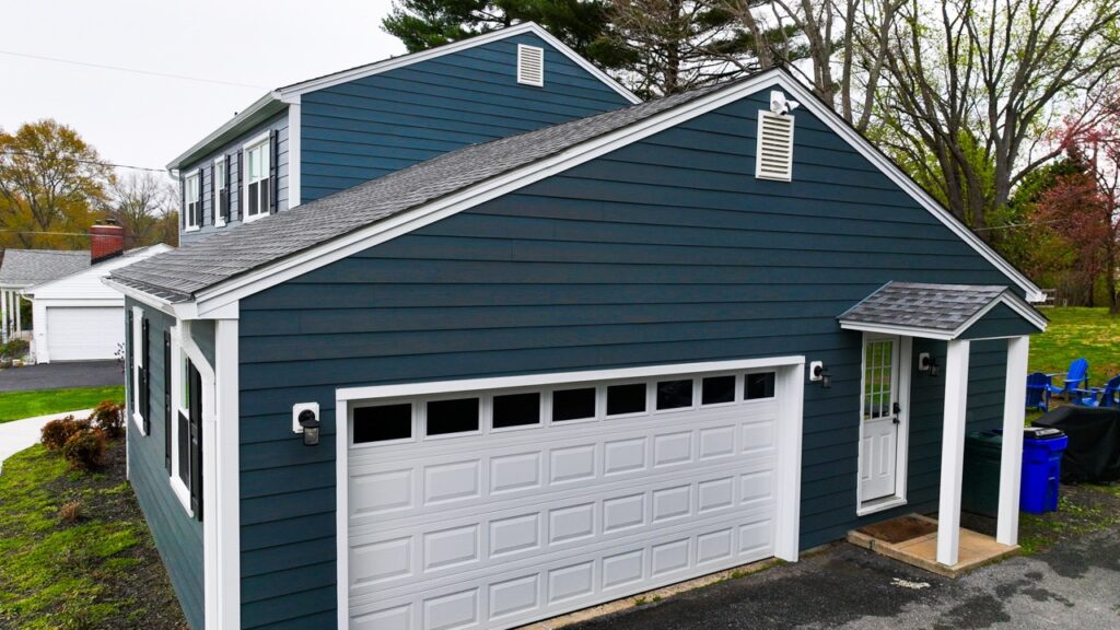 james hardie siding installed on home